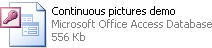 Continuous pictures demo (Microsoft Office Access Database, 556 Kb)